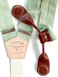 PERFECT for Spring and Summer. Stratton Suspenders Sage Green Suspenders are ideal for casual or formal dress, wedding orders receive one-on-one styling and wedding branding with packaging perfect for your unbelievable groomsmen gifts.Your groomsmen will be blown away, they don’t need another hip flask. And your bride-to-be will love the way her wedding party looks for decades to come with this timeless look only available through Stratton Suspender Co. Stratton Suspender Company has bridged thi