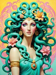 Medusa; Art by Amye