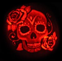 day of the dead pumpkin