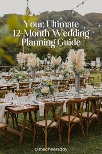 Are you planning your wedding and don´t know where to start? Don´t worry, we´ve got you covered with this 12-Month Wedding Guide. Get an overview of all important tasks and the overall wedding planning timeline.