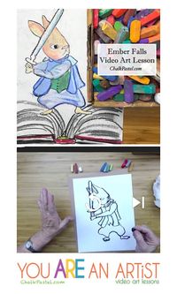 Calling all Green Ember fans! These special chalk pastel Green Ember Video Art Lessons with Nana are great additions to your tea time and read aloud time.