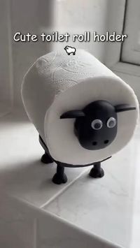 This adorable and functional accessory turns your TP into fluffy “wool” for a charming bathroom look! Brighten up your space with this unique must-have!