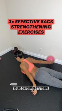 3x EFFECTIVE BACK STRENGTHENING EXERCISES (low back)