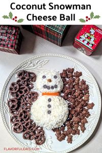 Add some holiday fun to your dessert table with this adorable Coconut Snowman Cheese Ball! It’s deliciously creamy, sweet, and coated in coconut flakes for that perfect snowy look. Whether you’re hosting a festive party or just need a quick and easy dessert for the holidays, this snowman is sure to be a hit!