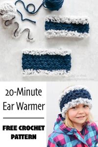 Fast Crochet Ear Warmer - Free Pattern - Left in Knots