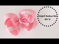 HOW TO: TBB/Twisted Boutique Bow (Another method for making this hairbow) - YouTube