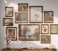 Vintage French Gallery Wall Print Set Vintage European - Etsy