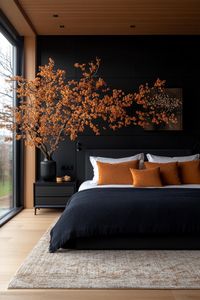 Get a stunning black bedroom with these decor tips and ideas showing you how to style the aesthetic.