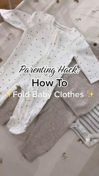 How To Fold Baby Clothes :- Parenting Hacks  • Repost:- mamasandpapasuk