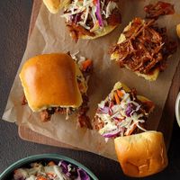 Slaw-Topped Beef Sliders