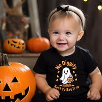 Baby Halloween Funny T-Shirt - Sizes 3 month to 2 Years Old, 5 Bewitching Colors Perfect For a Girl Or Boy - Ghost Tee, No Diggity 90's by LandoftheWeeDesigns on Etsy