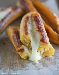 BAKED PLANTAINS WITH CHEESE