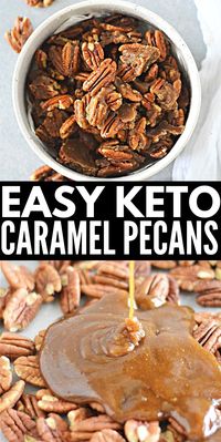 Keto Caramel Pecans #ketocaramelpecans #caramelpecans