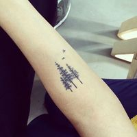 22 Photos of Mystical Pine Tree Tattoos