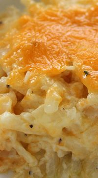 Homemade CopyCat Cracker Barrel Hashbrown Casserole ~ So cheesy and so easy to make... Great for breakfast or even a dinner side - Plus they are perfect for potlucks or anytime you are needing to feed a crowd.