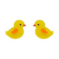 Hand-assembeled from bright and beautiful bubble and solid resin, these adorable chick earrings feature hand-painted details and are the perfect accompaniment for any of our amazinf Easter brooches.