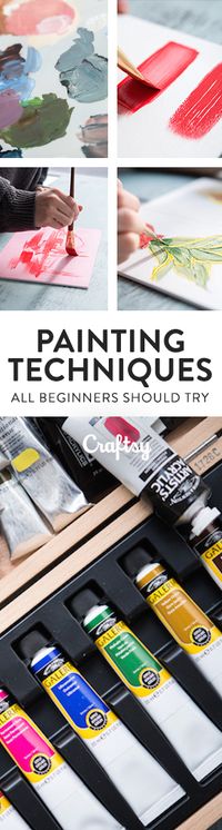 Here’s a guide to acrylic painting techniques for beginners that will help you begin your artistic journey. @craftsy