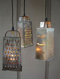 Grater as Light Fixture | Remodelista