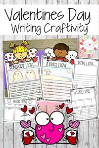 Bring Valentine magic to your classroom this year with this writing craftivity! Students will write about all the people, places, and things they love with the help of no-prep, easy to use graphic organizers! The best part... they get to put an adorable valentine topper as the icing on the cake!