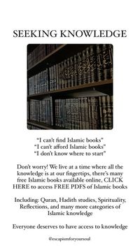 Muslim books, bookshelf, free books, downloads, islamic books to read  #islam #books #bookshelf #knowledge #deen #freebook #pdf #downloadable #sunnah #escapismforyoursoul