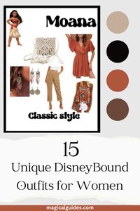 Find these two casual Moana outfits and where to buy them. Also find 13 other unique outfits for women for your next Disney Vacation!