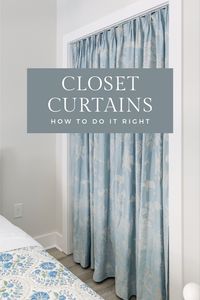 How to make a closet curtain that doesn't look cheap and tacky. Custom pinch pleat tutorial with step by step guide.