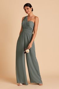 Gigi Convertible Sea Glass Bridesmaid Jumpsuit | Birdy Grey