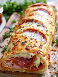 Embrace the essence of Italy with our Italian Stromboli, a symphony of melted cheese, crispy dough, and rich fillings that dance in harmony. Perfect for those who cherish the joy of Italian cooking.