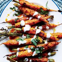 “Tandoori” Carrots with Vadouvan Spice and Yogurt Recipe | Bon Appétit