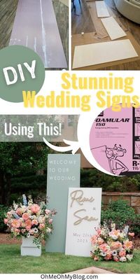 DIY Wedding Welcome Sign Tutorial and Ideas • OhMeOhMy Blog