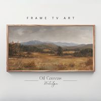 Autumn Landscape Oil Painting, Vintage Rustic Country Decor Art Frame TV, Moody Neutral Colours Farmhouse Scenery, Digital Download - Etsy