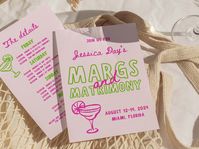 Are you planning a Margaritas and Matrimony bachelorette party weekend? This 2-page itinerary and invite template has got you covered! This hand drawn itinerary template has tequila themed graphics that will make your Florida bachelorette weekend unforgettable. Get your girls, grab your marg, and get ready to have the ultimate fiesta bachelorette bash! ❤️Matching Welcome Sign here: https://www.etsy.com/listing/1681138667 ❤️Matching Bachelorette Logos here: https://www.etsy.com/listing/1584790513