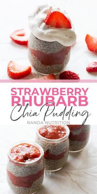 If you're looking for a rhubarb recipes try this tasty summer dessert recipe that's healthy and paleo, try these strawberry rhubarb chia puddings. Made with chia seeds, strawberry rhubarb pie filling…