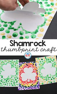 Looking for a fun shamrock craft for kids? Try this St Patrick's Day Decorations for Kids idea! They will love this simple art activity for March! #spring #stpatricksday