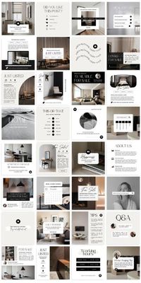 A collection of Real Estate social media posts. These Real Estate instagram posts are easily editable in Canva and will save you a lot of time! This pack of real estate templates is full of real estate content and includes funny real estate quotes and marketing tips, realtor social media posts and stories, realtor instagram feed ideas, and many more. Create a cohesive Instagram feed with these aesthetic Canva templates for realtors. You will find more real estate posts in my Etsy shop