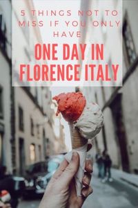 If you only have one day in Florence Italy don't miss these 5 spots | Simply Wander #Florence #Italy