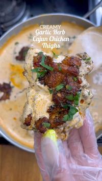 Elevate your weeknight dinner with Creamy Garlic Herb Cajun Chicken Thighs! Tender chicken thighs coated in a flavorful Cajun seasoning, cooked to perfection, and smothered in a creamy garlic herb sauce. This mouthwatering dish is quick, easy, and bursting with savory goodness. Perfect for cozy family meals or impressing dinner guests. Get ready to savor every delicious bite!