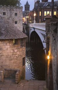 Lendal Bridge over River Ouse in York, Yorkshire