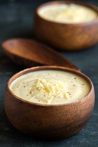 Wisconsin Cauliflower Soup recipe is made with lighter, healthier ingredients but keeps all of the cheesy, creamy goodness!