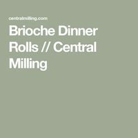 Brioche Dinner Rolls // Central Milling