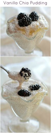 Vanilla Chia Pudding Recipe - Healthy - Dairy Free - wonkywonderful.com