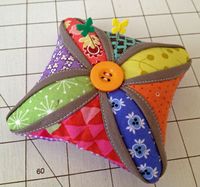 Diary of a Quilt Maven: Faux Cathedral Windows Pincushion Tutorial