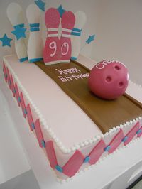 Bowling birthday cake