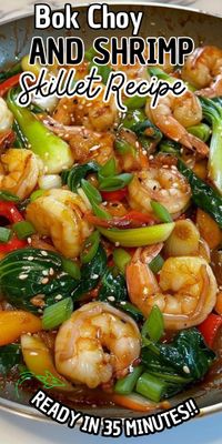 Bok Choy and Shrimp Skillet