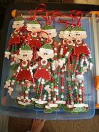 Elf w candy Legs - Great party or gift idea for next year.