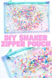 This is a beginner level sewing project even though it has a zipper - trust me! Make your own adorable shaker zipper pouch!