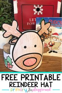 Free Printable Reindeer Hat - Primary Playground