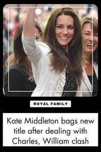 What is Kate Middleton's new title after resolving a clash between Prince Charles and Prince William?