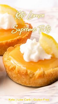 Keto Lemon Supreme Tarts