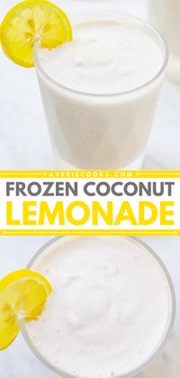 Coconut Frozen Lemonade Recipe - Averie Cooks